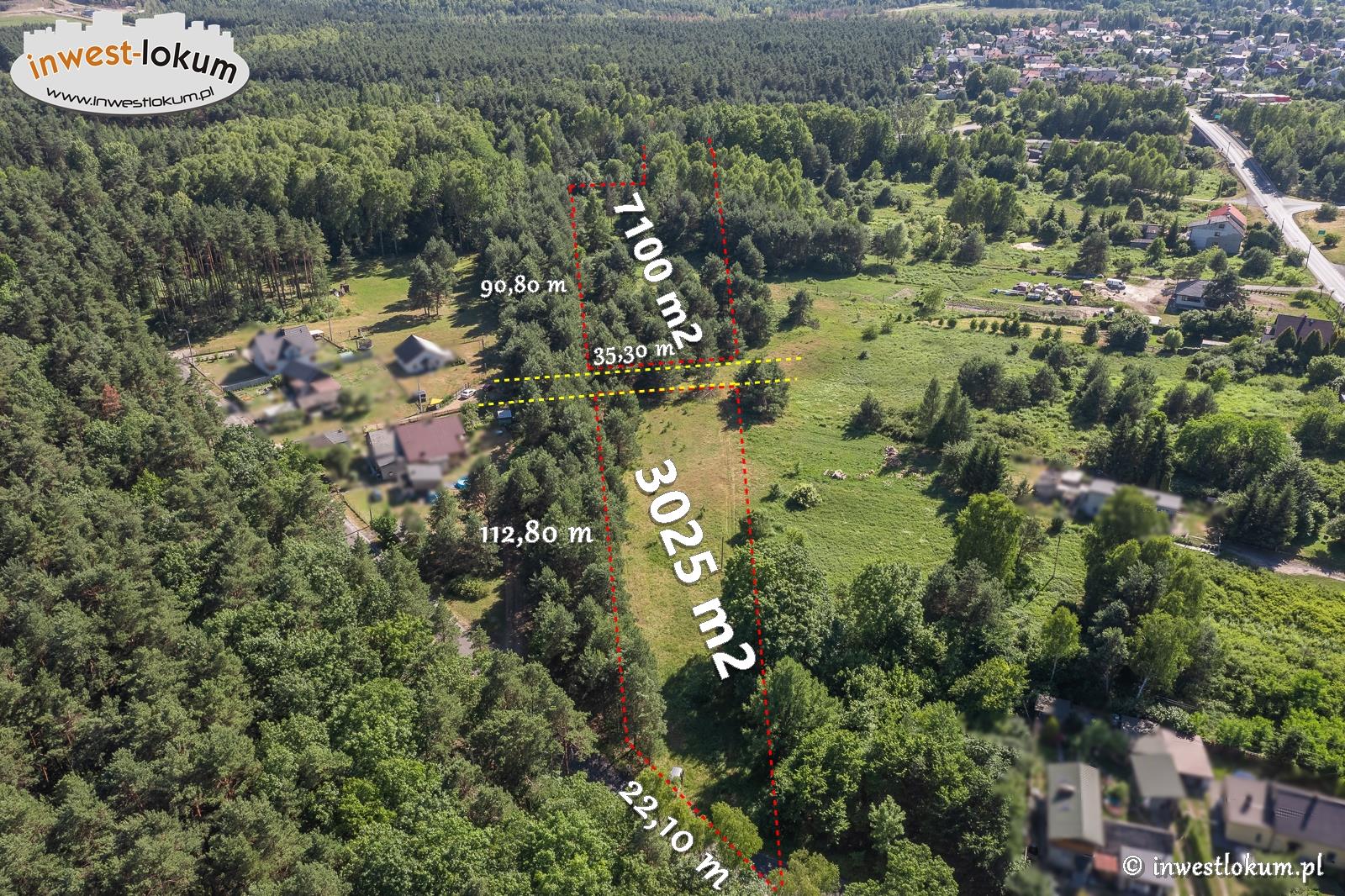 Działka budowlana 3 025 m², Bolesław