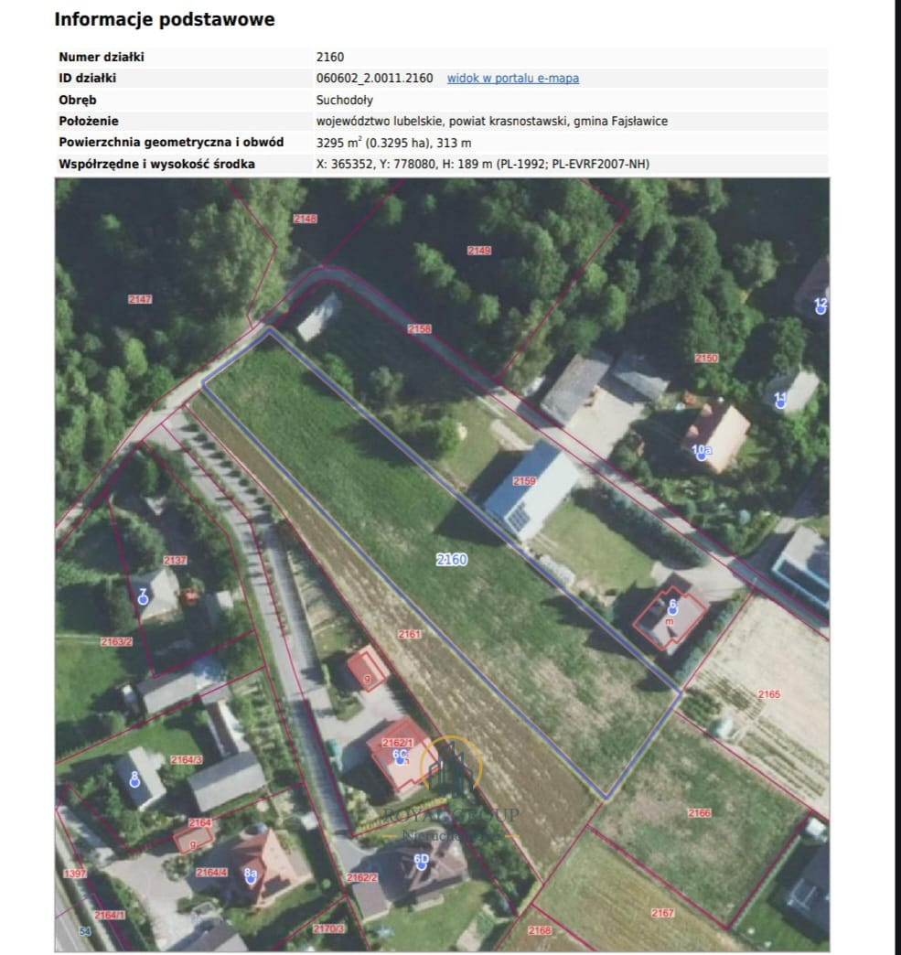 Działka , dwie działki 46,82 ar WZ  Fajsławice