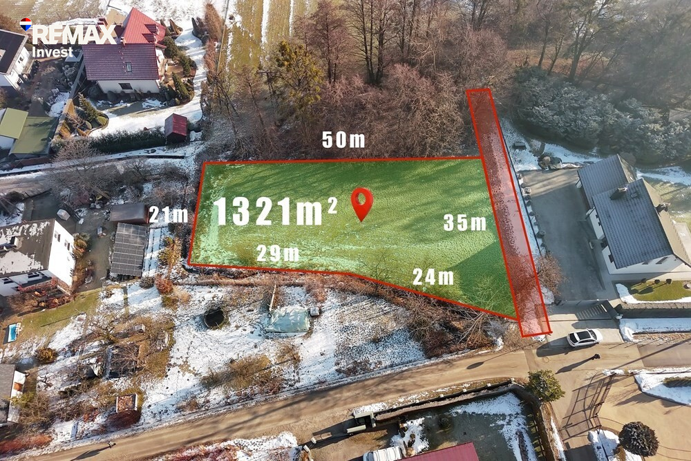 Działka budowlana 1 321 m², Jaworze