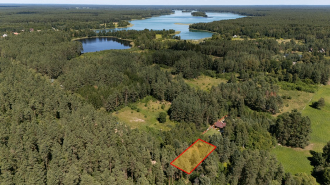 Działka budowlana 994 m² | Sucha Rzeczka | Jezioro Serwy | MPZP