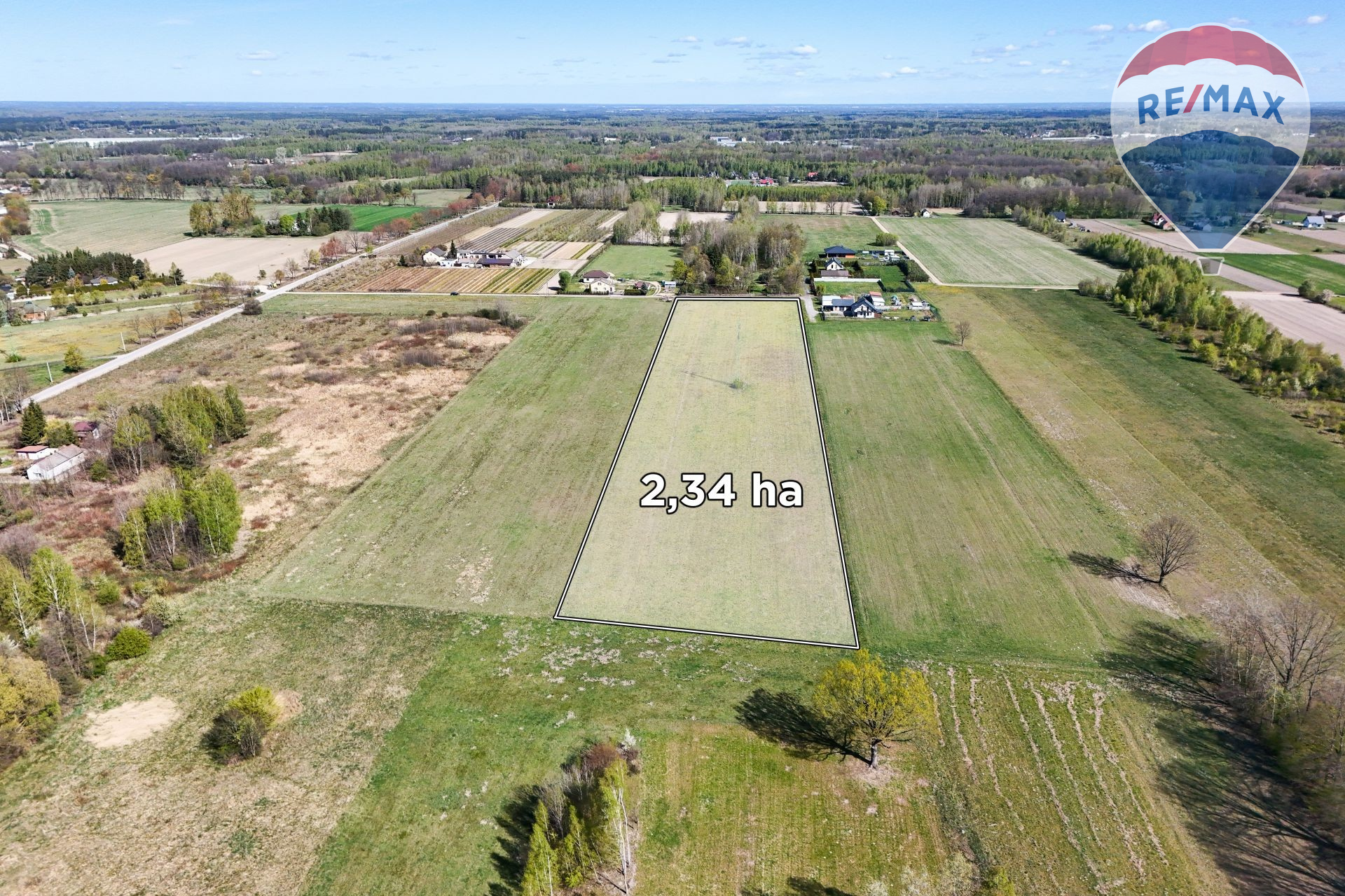 Grunt inwestycyjny 2,34 ha | 3 km od S8 | Grzmiąca