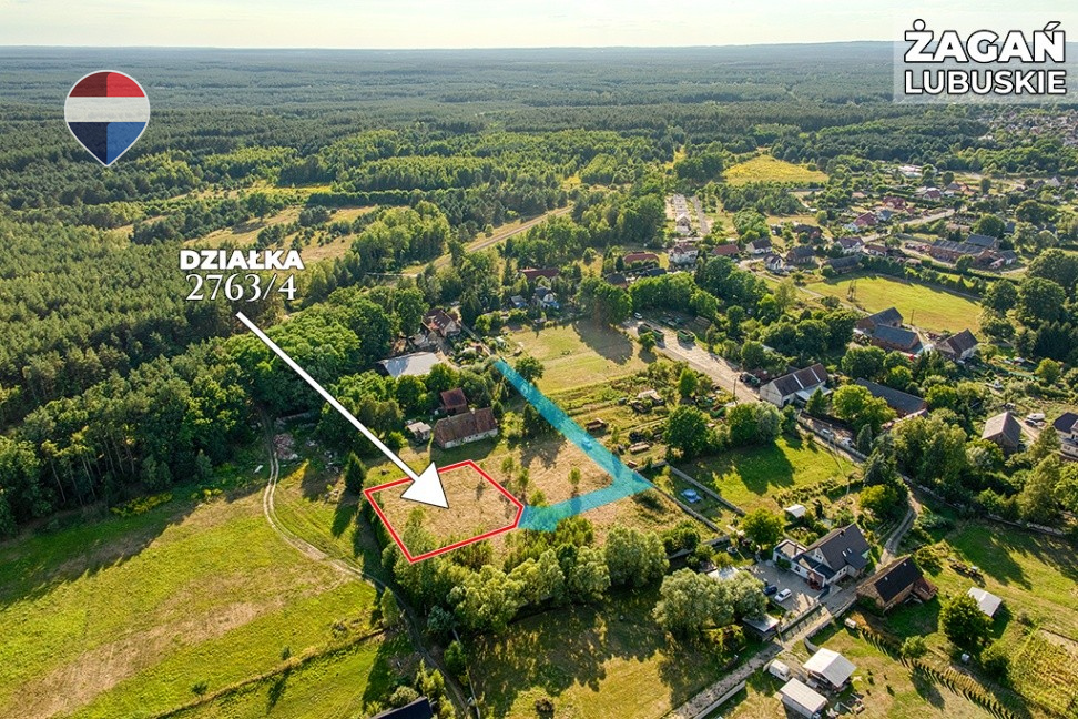 Na sprzedaż działka 1.201 m² / Oś. Moczyń, Żagań