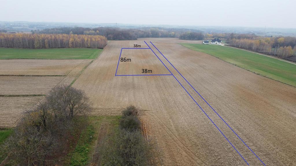 Działka budowlana 3 243 m², Smugi