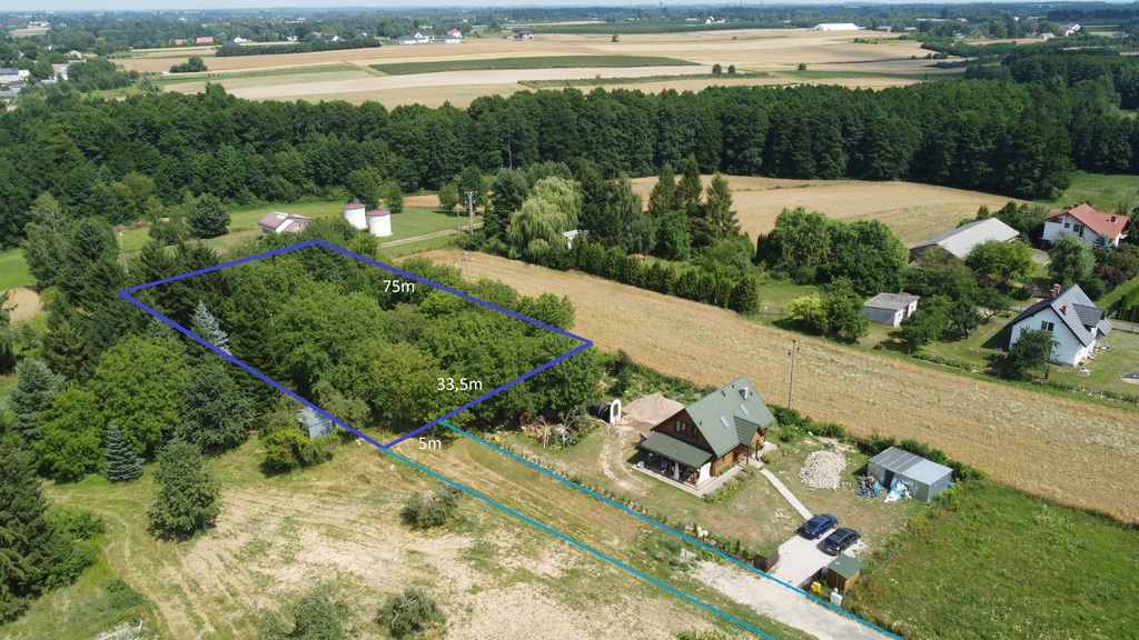Działka budowlana 2 530 m², Motycz