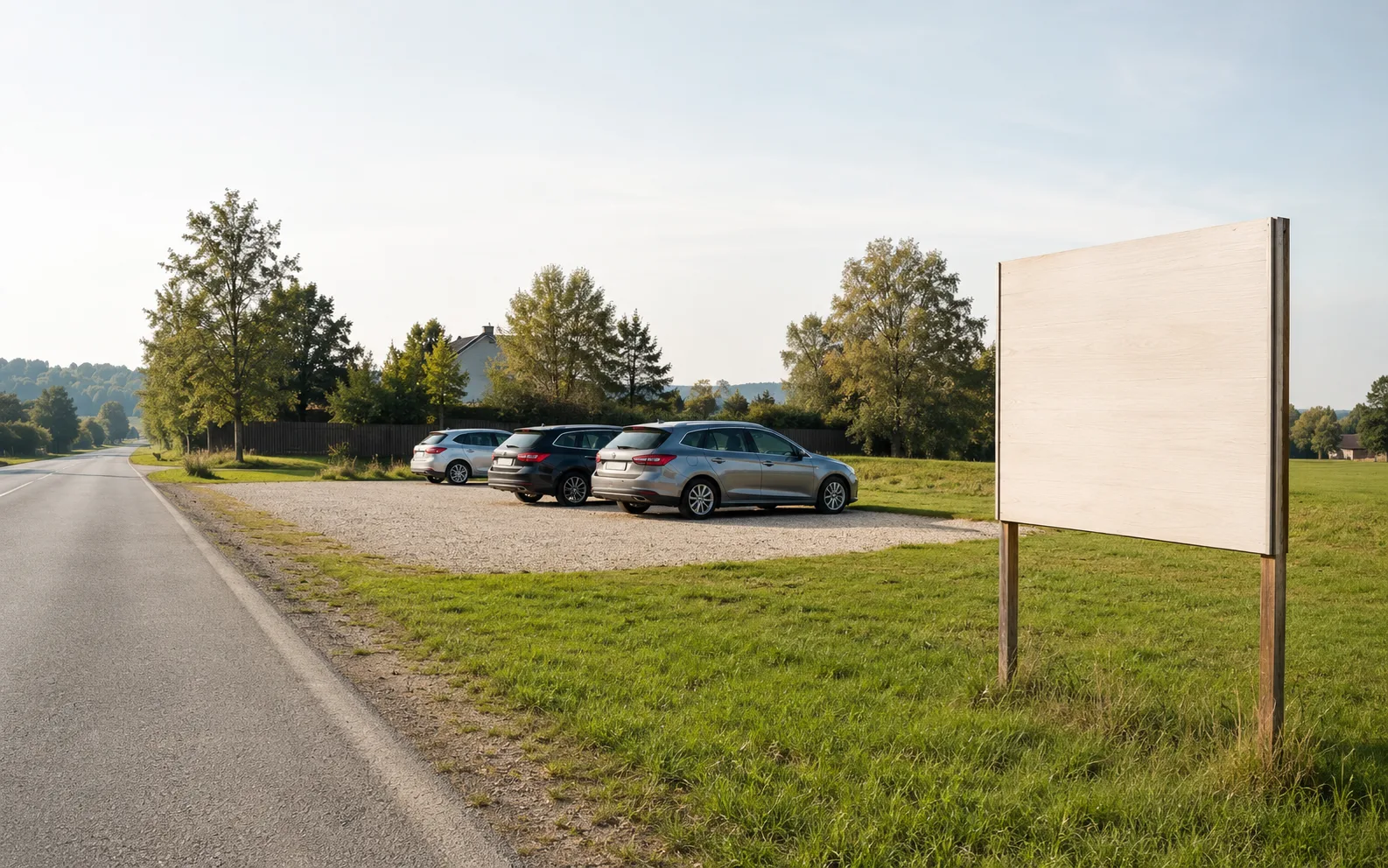 Działka pod wynajem: parking, magazyn, reklama
