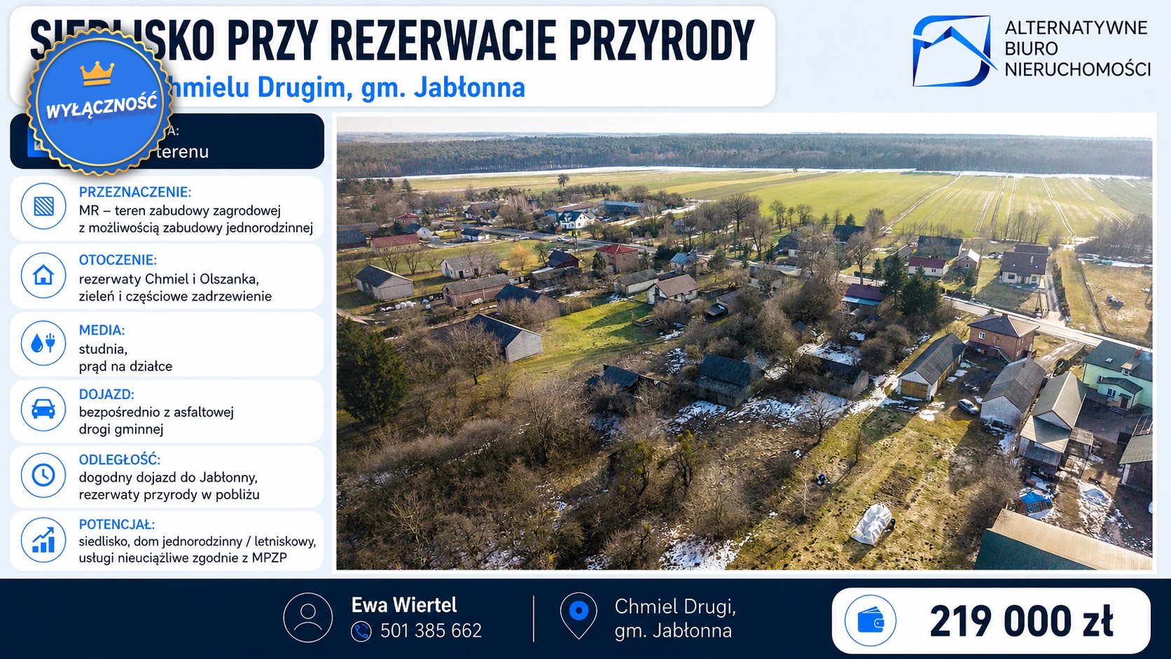 Siedlisko przy Rezerwacie przyrody-Chmiel Drugi