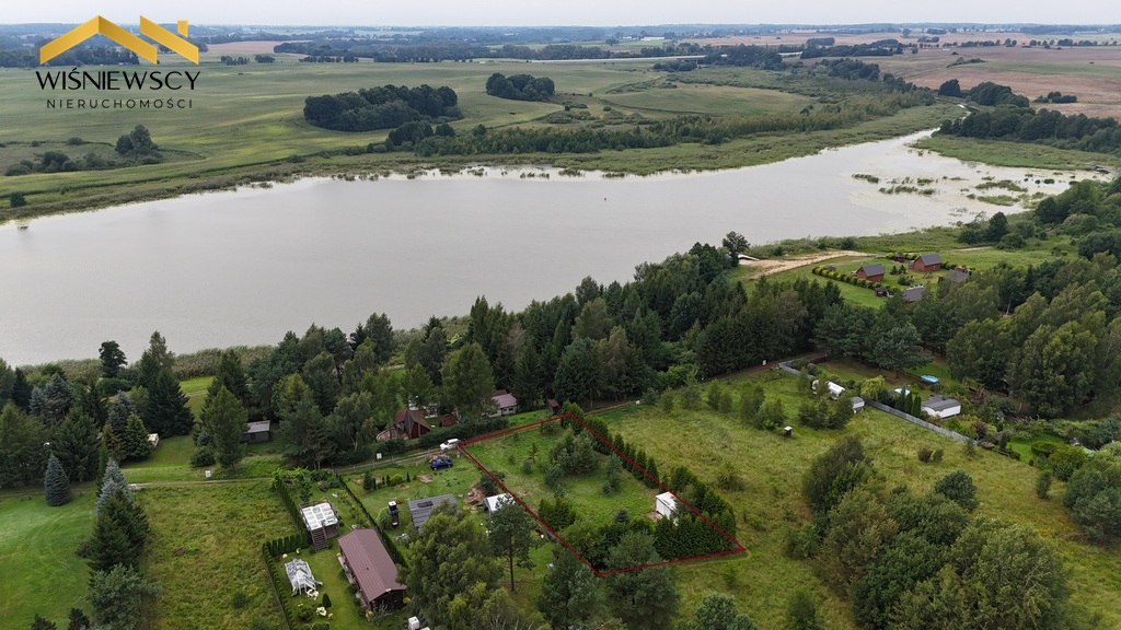 Działka letniskowa nad Jeziorem Sambród, 1040 m²