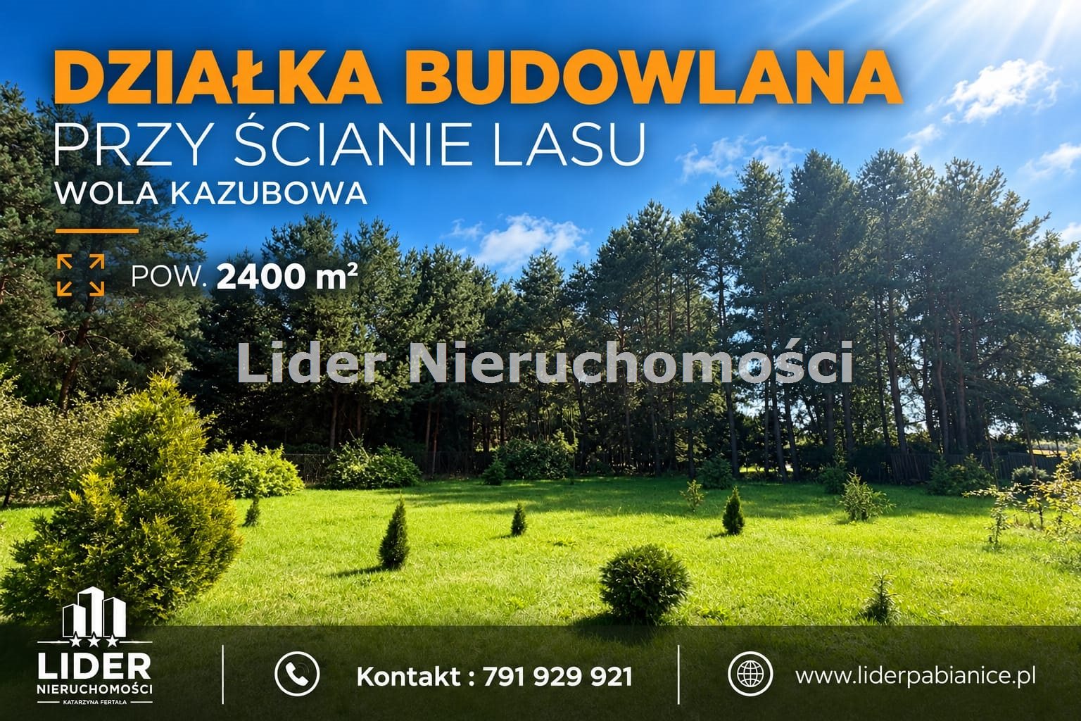 Działka budowlana – Wola Kazubowa