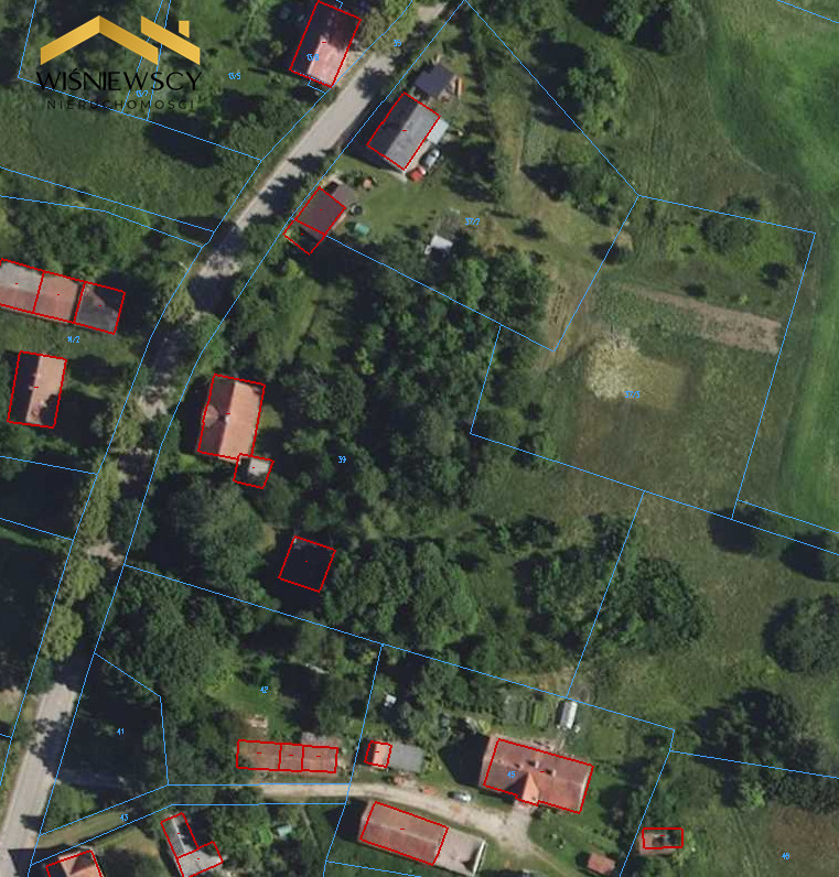 Działka 0,81 ha z zabudowaniami – Sówki