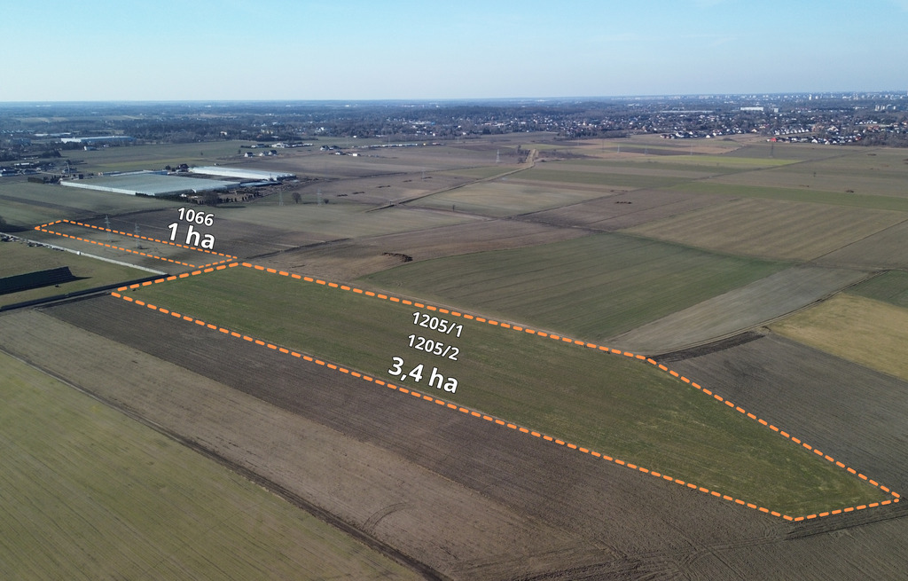 Działka budowlana 4,4 ha, Rzgów