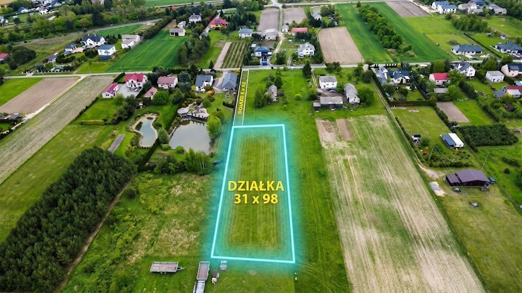Działka 30 arów z MPZP | Trawniki