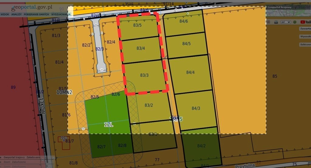 Działka budowlana 5 026 m², Powązki
