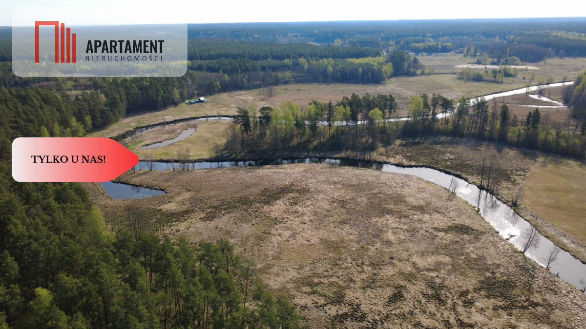 Działka 1,140 ha przy lesie Nad rzeką Wdą-Smolniki