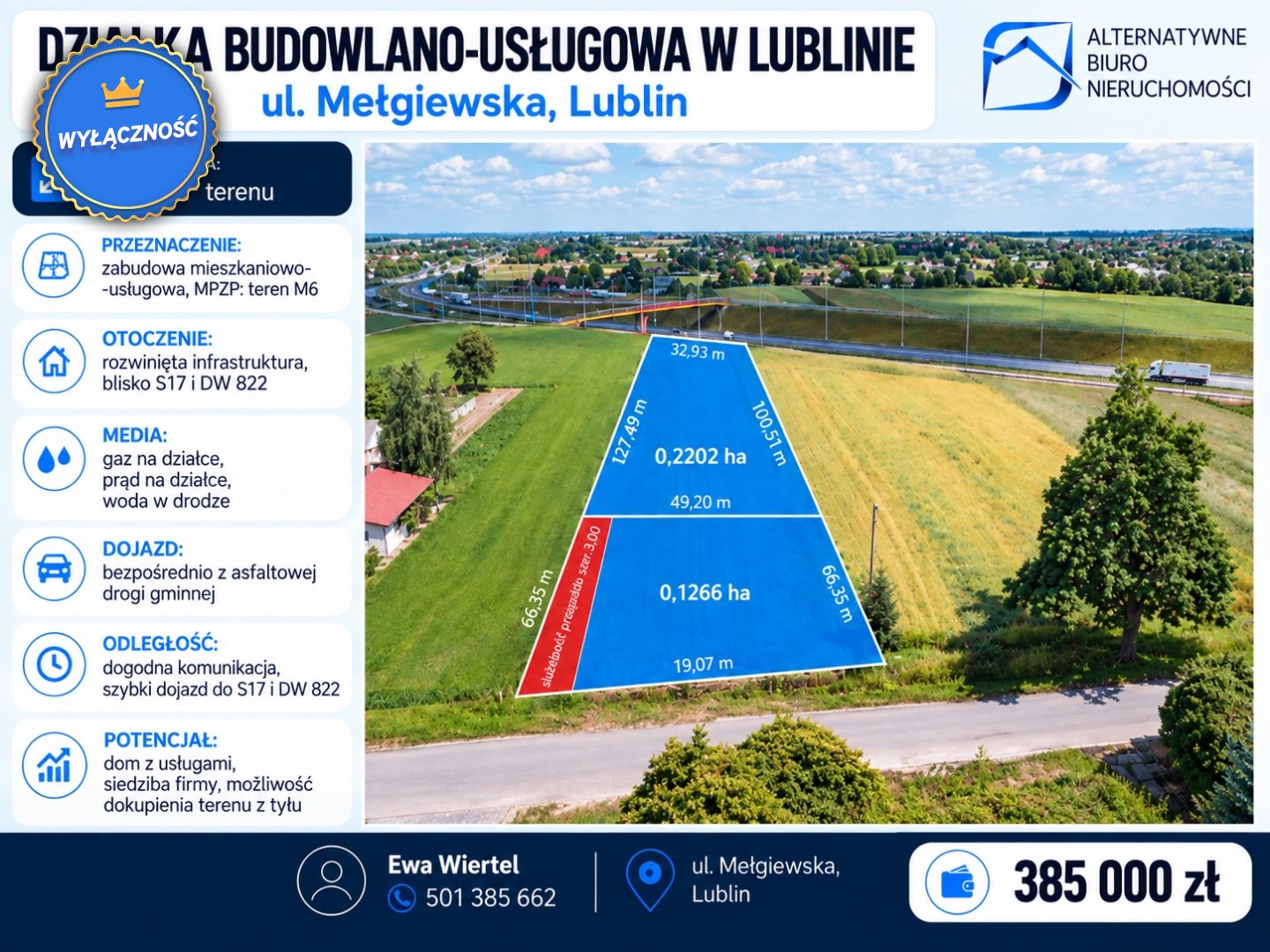 Zamieszkaj lub rozwiń biznes – przy Mełgiewskiej