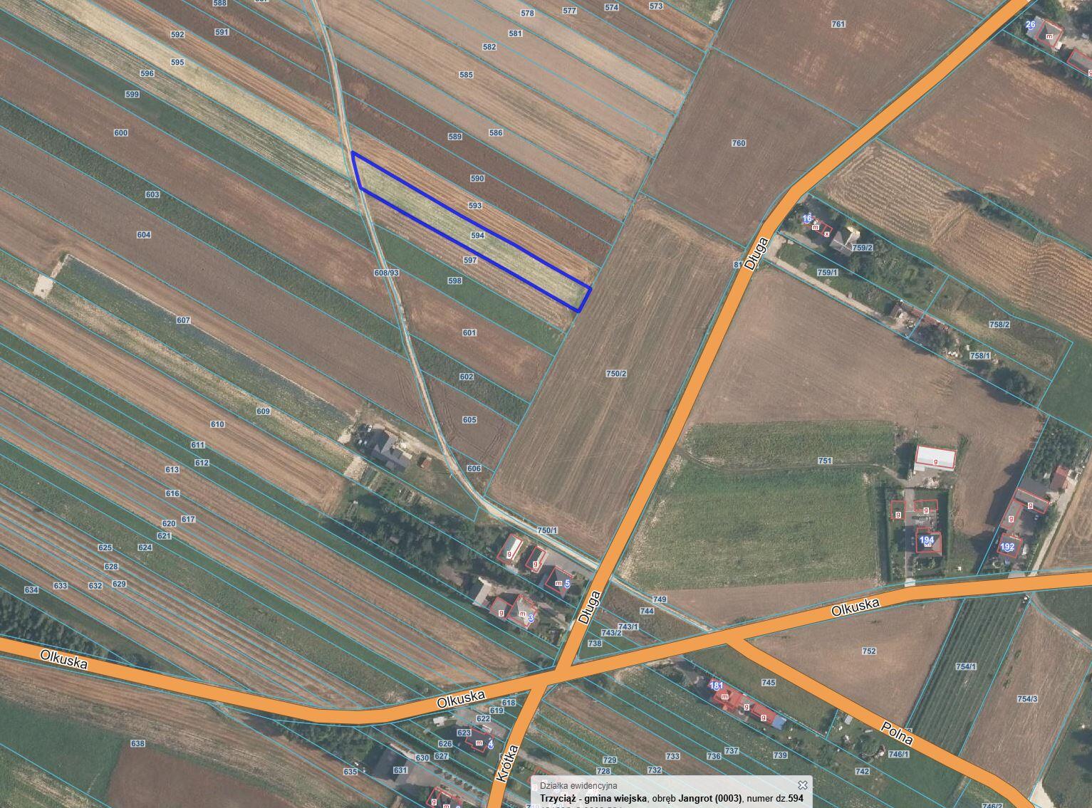 Działka rolna – Jangrot