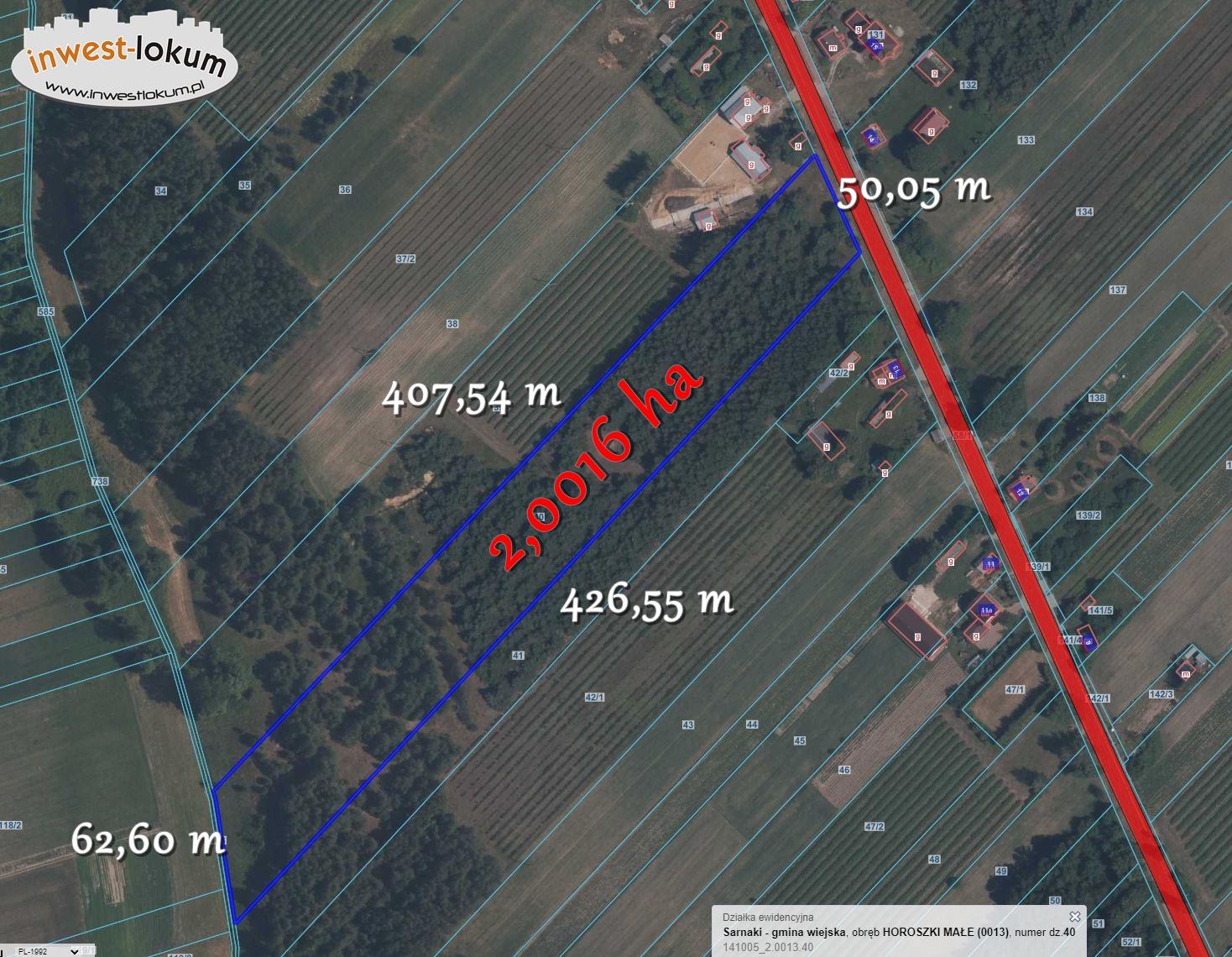 Działka rolno-budowlana – Horoszki Małe