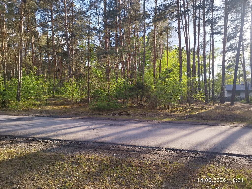 Działka budowlana 1 200 m², Helenów