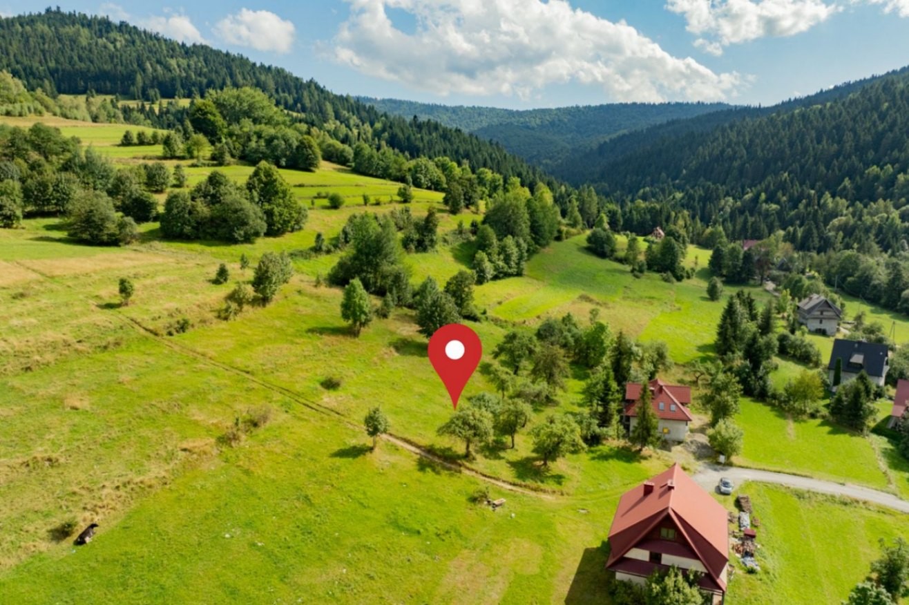 Działka budowlana 3 400 m², Poręba Wielka