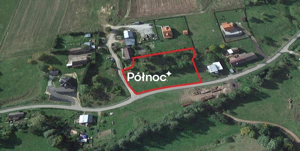 Działka budowlana 3 700 m², Wojbórz