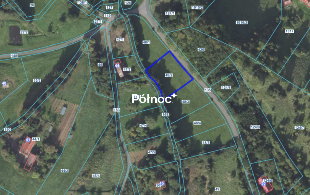 Działka budowlana 1 637 m², Gradówek