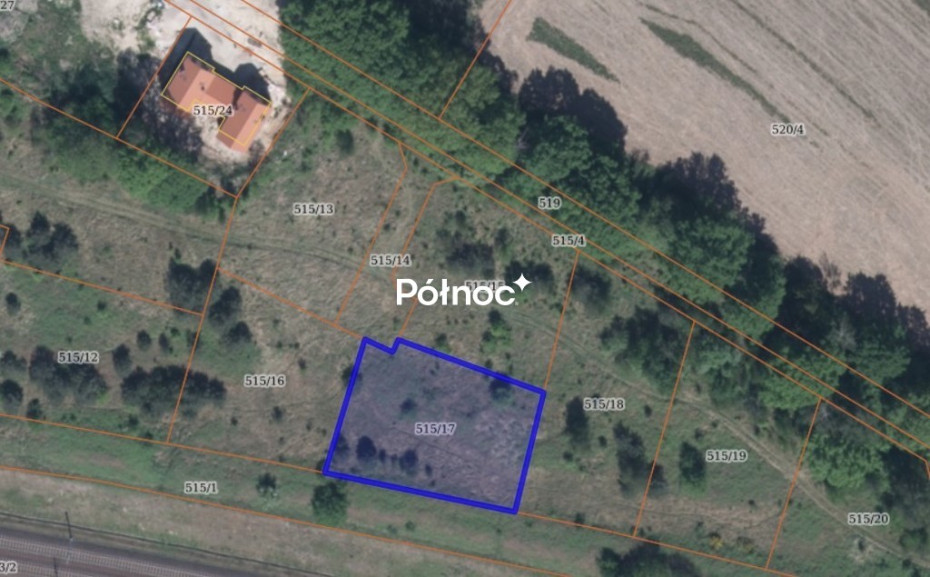 Działka budowlana 904 m², Bolesławice