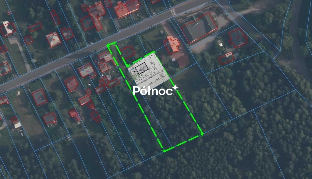 Działka budowlana 3 918 m², Krążek