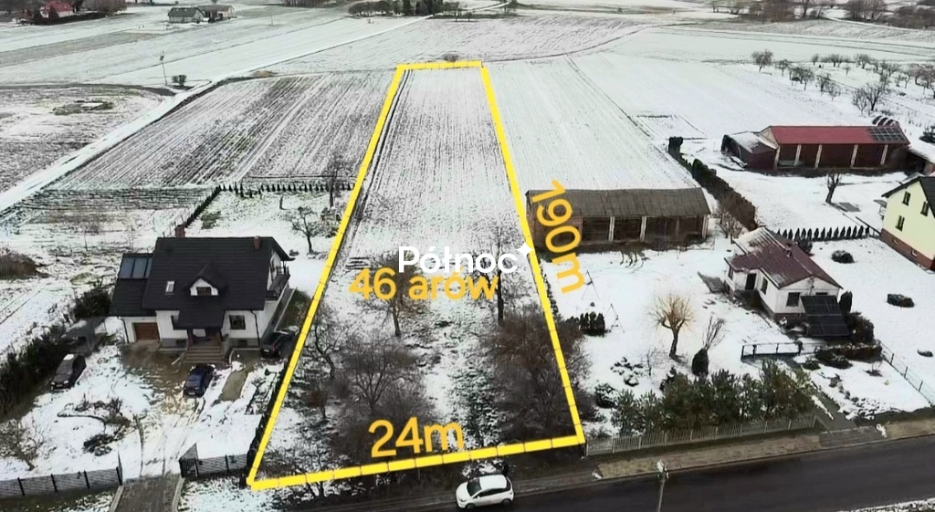 Działka budowlana 4 600 m², Mełgiew
