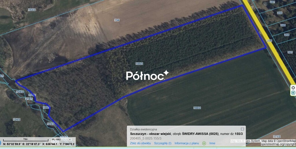 Las 2,9 ha nad rzeką, gm. Szczuczyn