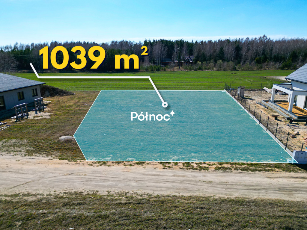 Działka budowlana 1 039 m², Styrzyniec