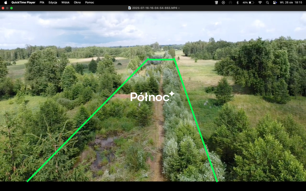 Działka rolna 1,03 ha, Wujówka