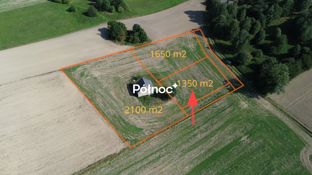 Działka budowlana 1 310 m², Suszki
