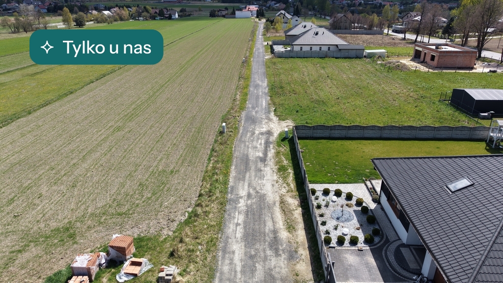Działka budowlana 796 m², Mstów