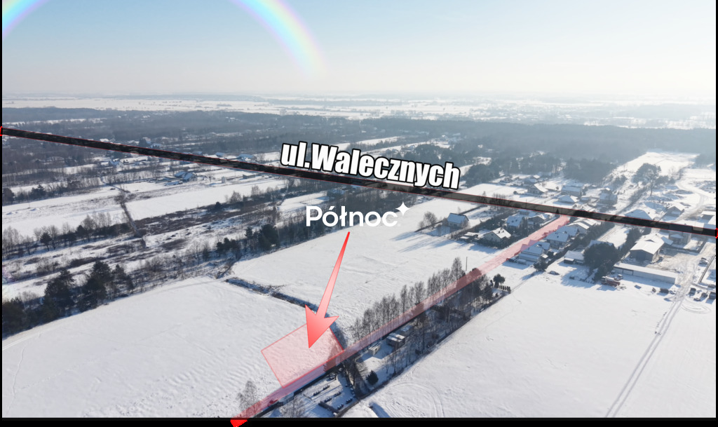 Działka budowlana 1 715 m², Kołaków