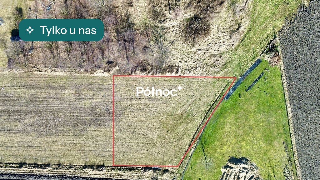 Ostatnia działka w tym pasie, Idealna pod dom !