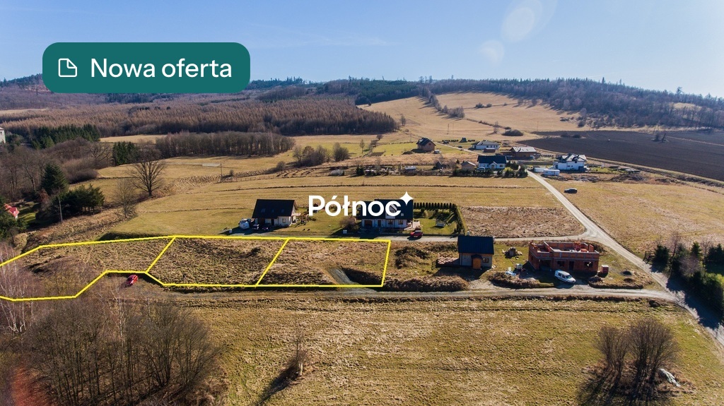 Działka budowlana 804 m², Wojciechowice