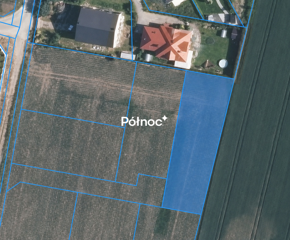 Działka budowlana 1000 m² – Tyniec Mały – 495 zł/