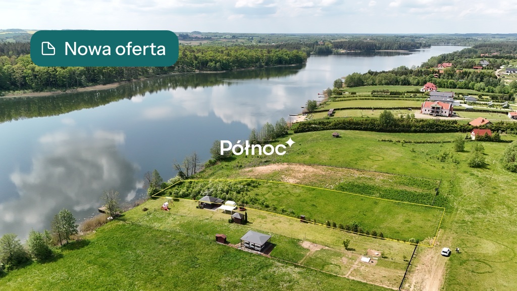 Siedliska działka budowlana z linią jeziora Sunowo