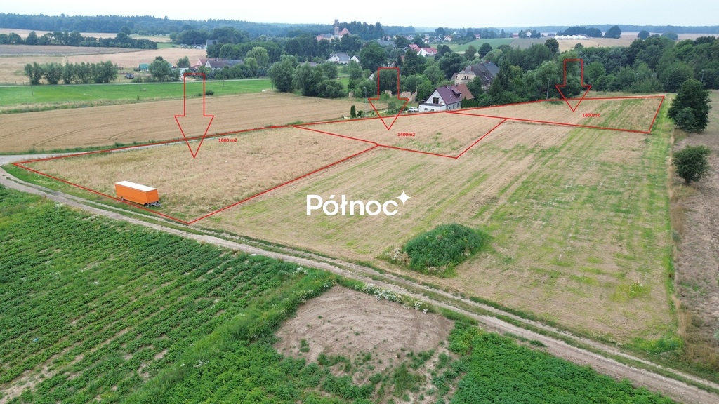 Działka budowlana 1 400 m², Żeliszów