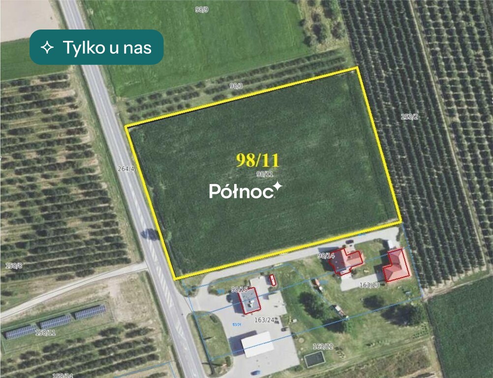 Duża działka komercyjna 10900 m.kw