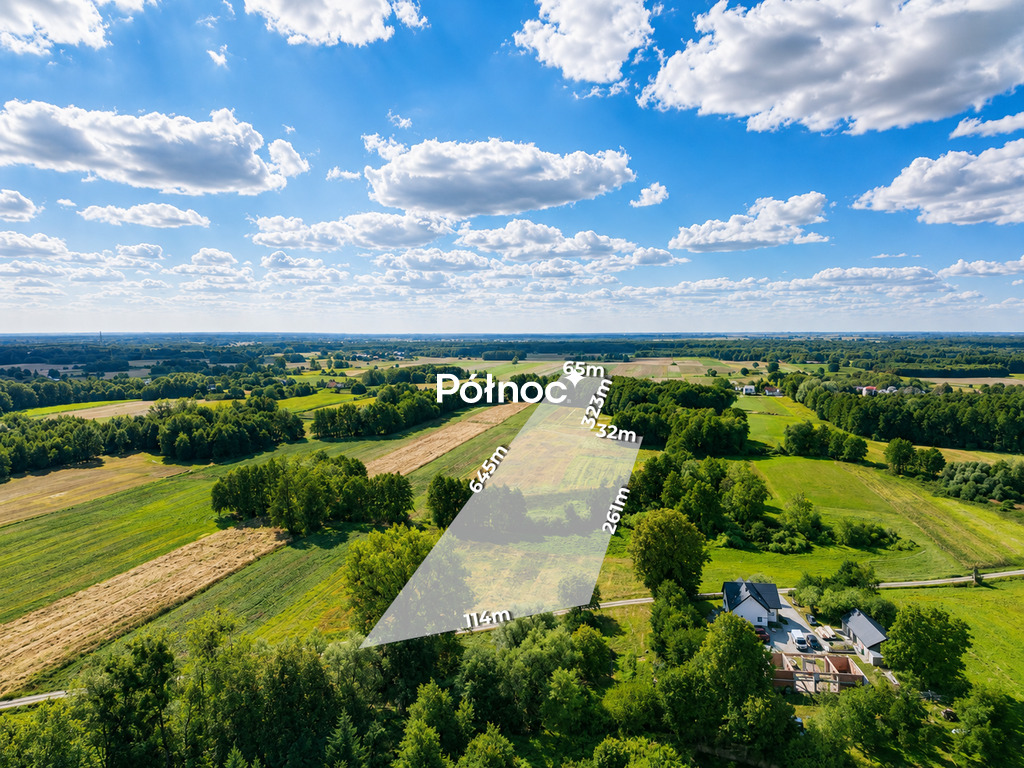 Działka budowlana 4,96 ha, Malinówka