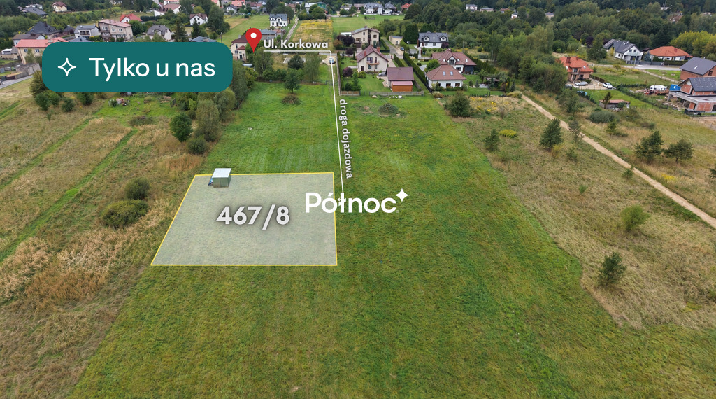 Działka budowlana 951 m², Częstochowa