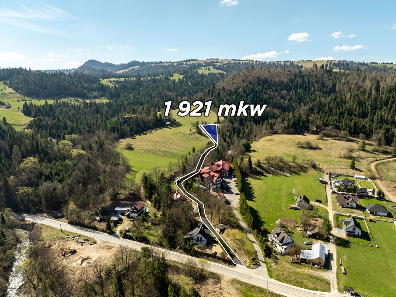 Działka widokowa | Szlachtowa | ok. 1921 m²