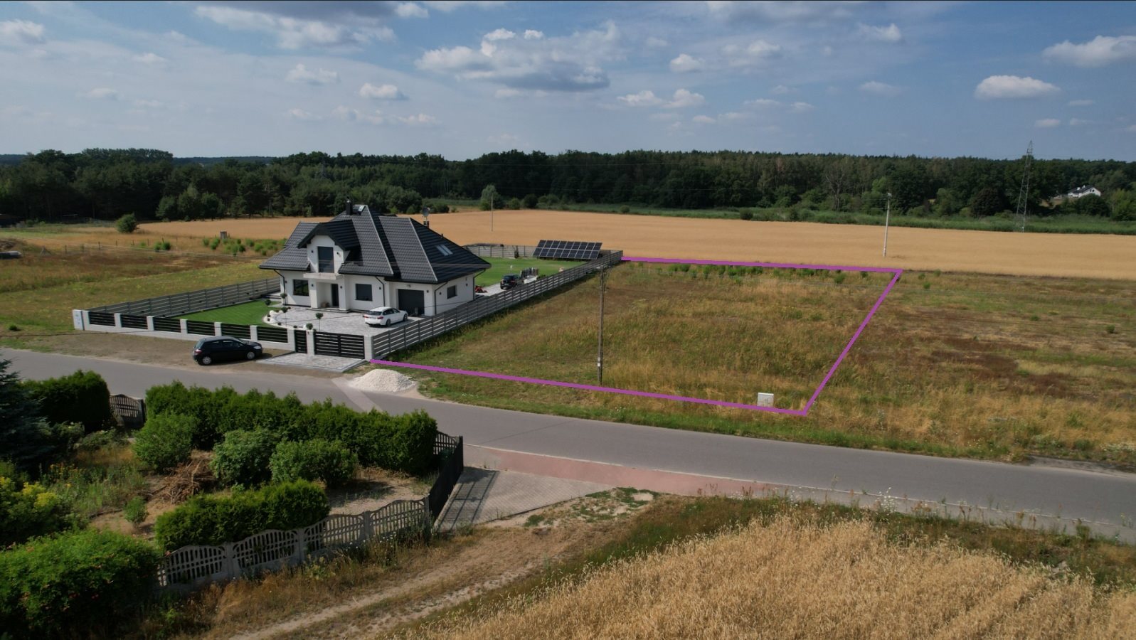 Działka budowlana 1 866 m², Męcka Wola