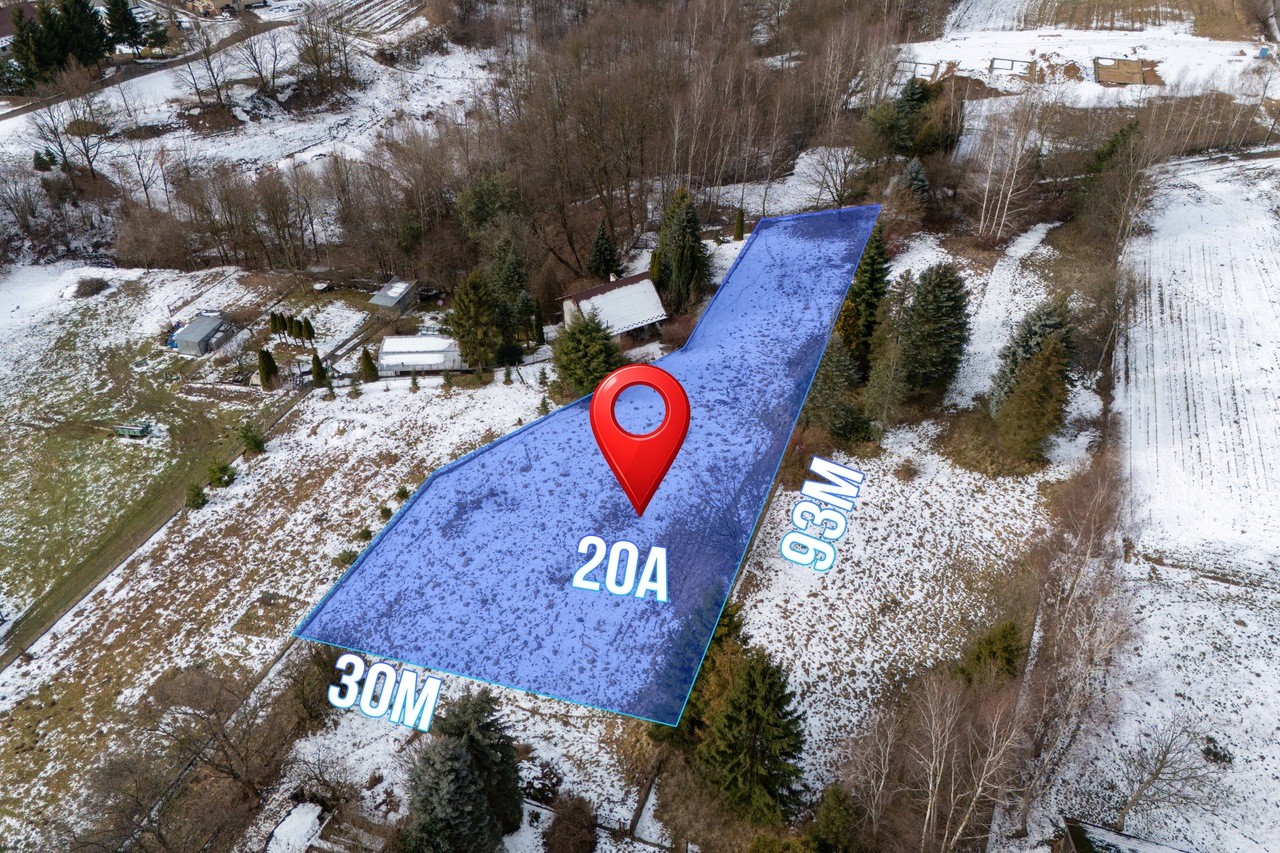 Działka budowlana 2 013 m², Stadniki
