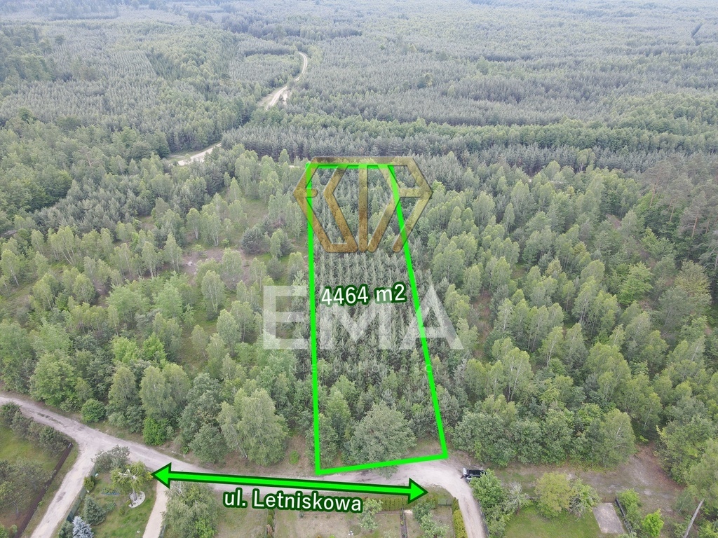 Działka leśna 4464 m² | Herby | MPZP