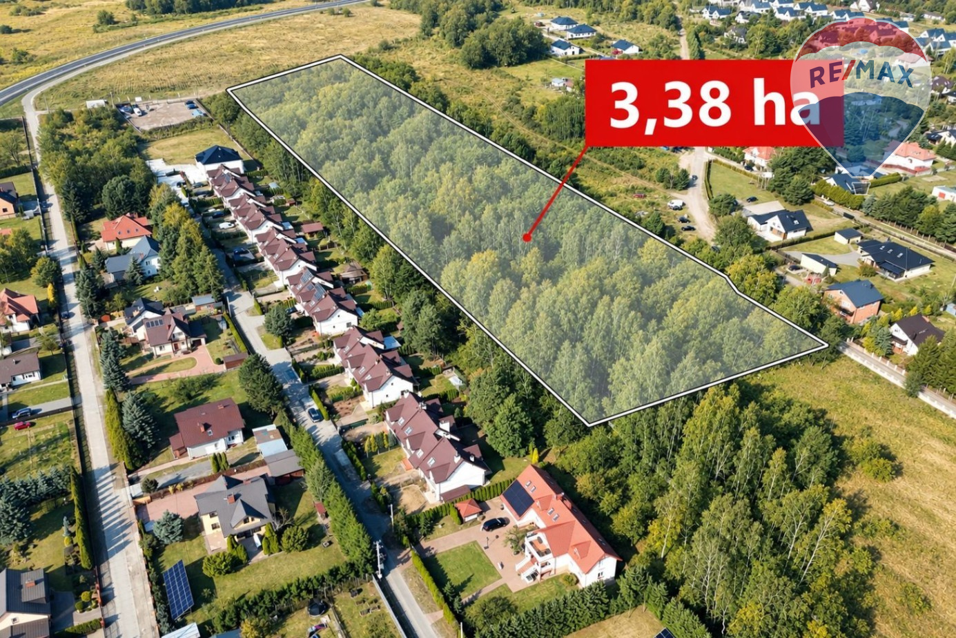 Działka budowlana 3,38 ha, Kozery
