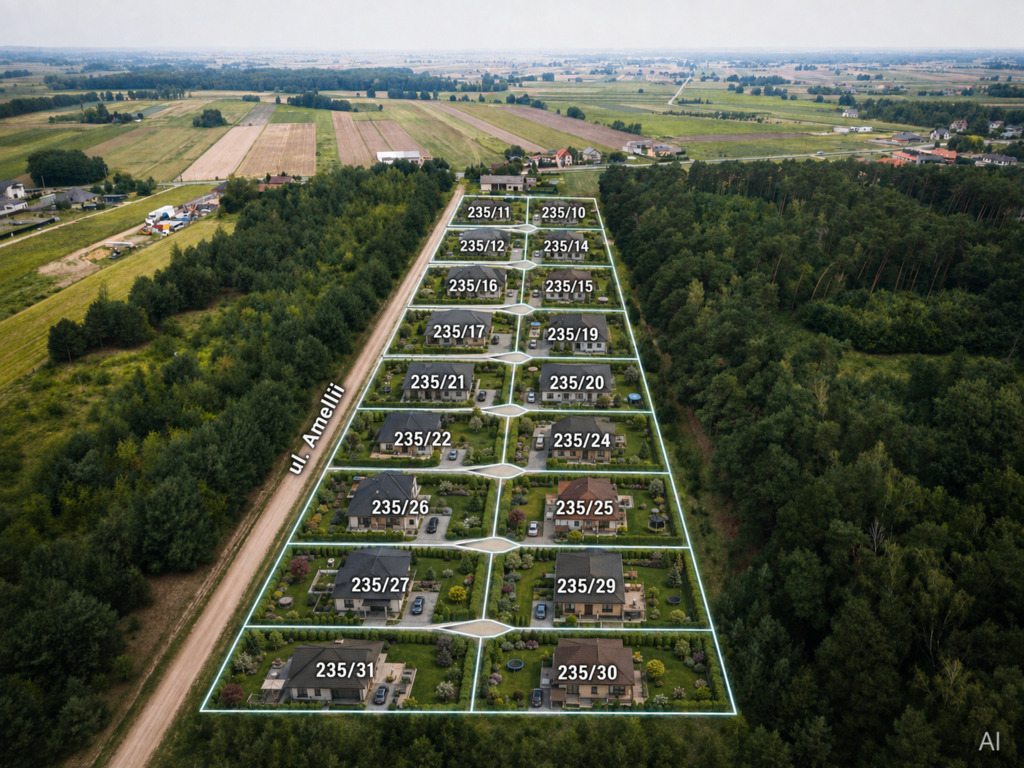 Leśna oaza 1085 m² | Sokolniki-Parcela | MPZP
