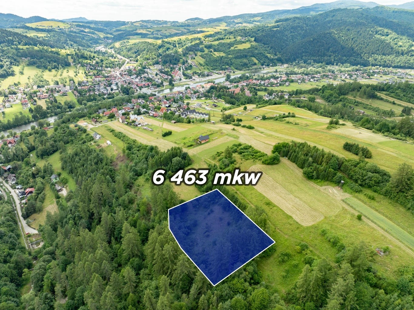 Działka rolna 6 463 m², Krościenko nad Dunajcem