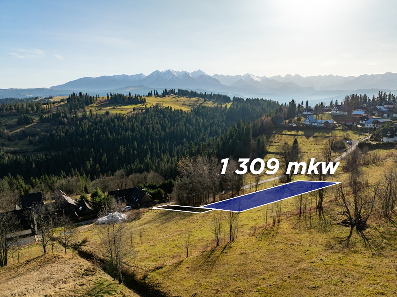 Działka budowlana 1 309 m², Rzepiska