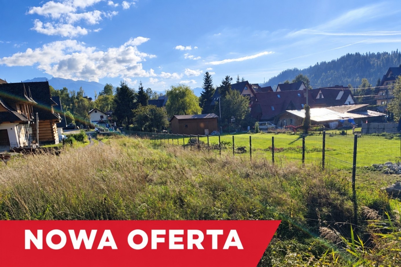 Działka budowlana 573 m², Poronin